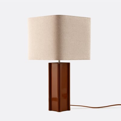 Lampe à poser en céramique et lin, BIMO LA REDOUTE INTERIEURS