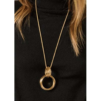 Collier sautoir multianneau LA FEE MARABOUTEE