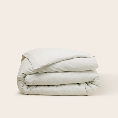 Housse de couette en Fines rayures tissées en lin coton  FINEA MADURA