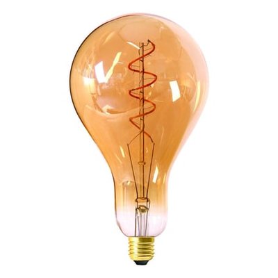 Ampoule Big Bulb E27 Filament Led Twisted 4w Dimmable Ambré GIRARD SUDRON
