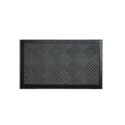 Tapis d'entree a carreaux Gris DOUCEUR D'INTÉRIEUR