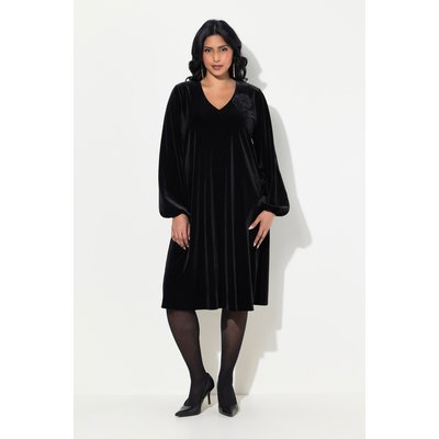 Robe en velours avec broche ULLA POPKEN