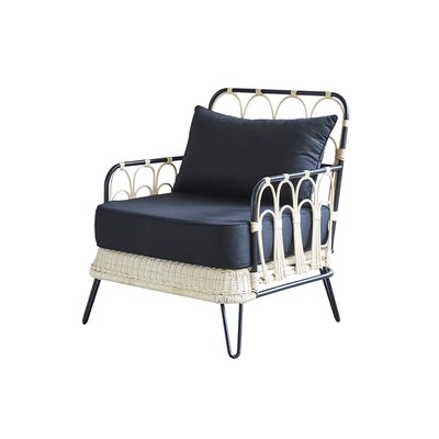 Fauteuil en rotin et métal  ALBANE BERAH GETAH