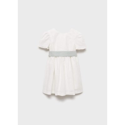 Robe lin nœud MANGO BABY