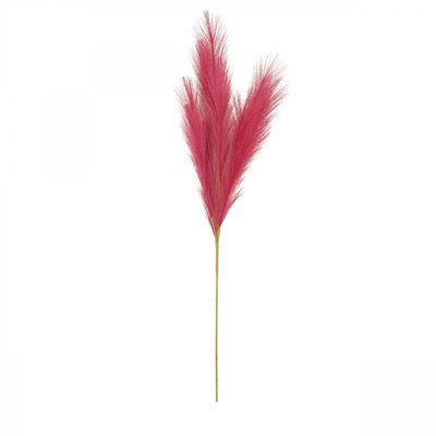 Plumeau artificiel rouge rosé 110cm lot de 3 LIGNE DECO