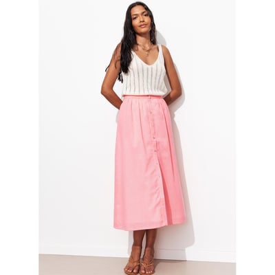 Jupe midi rayée PROMOD