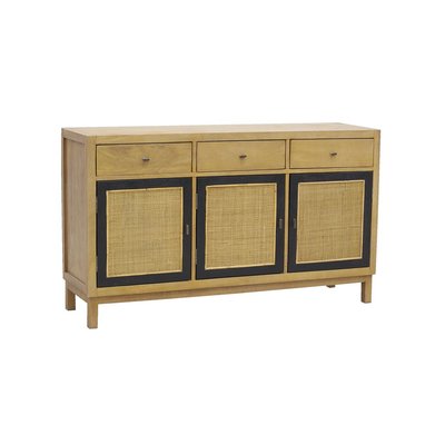 Commode en manguier et cannage AUBRY GASPARD
