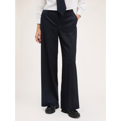 Pantalon large à fines rayures en polyviscose MOTIVI