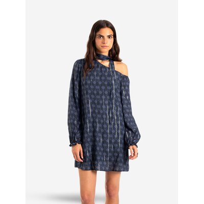 Robe courte asymétrique à manches longues HILLS & HUSTLE THE-ARE