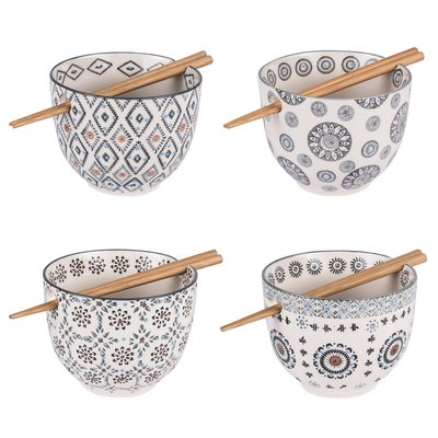 Bols et baguettes   13 cm (lot de 4)-NELSON TABLE PASSION