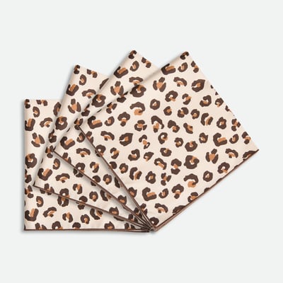 Set di 4 tovaglioli in cotone con stampa leopardata, Leopold LA REDOUTE INTERIEURS