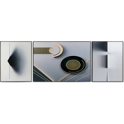 Tableau abstrait en aluminium (lot de 3) Moderno RECOLLECTION