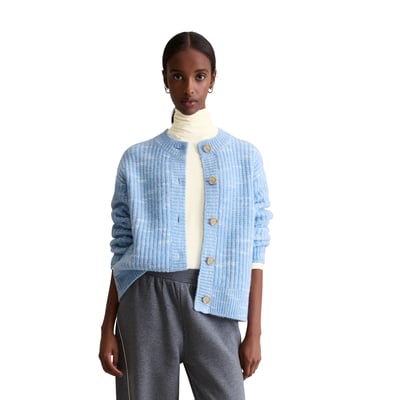 Chunky cardigan cropped en doux mélange de laine MARC O’POLO DENIM