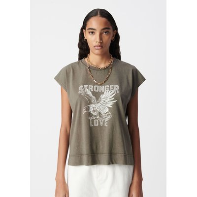 Camiseta estampada con mensaje, cuello redondo y manga corta IKKS