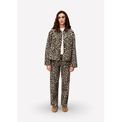 Veste  en coton à motif léopard MUNCHKIN FRNCH