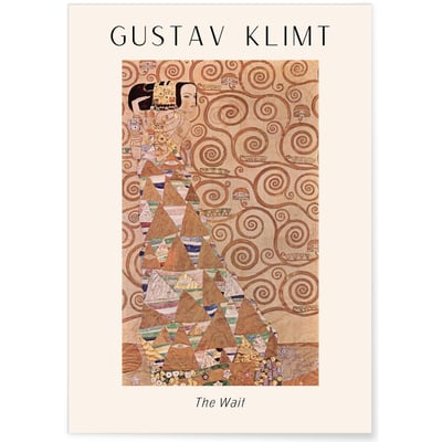 Affiche Gustav Klimt « The Wait » L'AFFICHERIE
