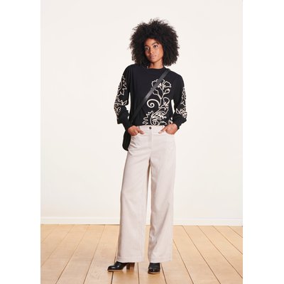 Pantalon large en velours LA FEE MARABOUTEE