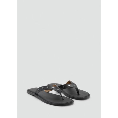 Sandales cuir cloutées MANGO TEEN