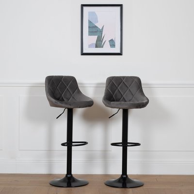 Lot de 2 tabourets de bar, ROBIN HAPPY GARDEN