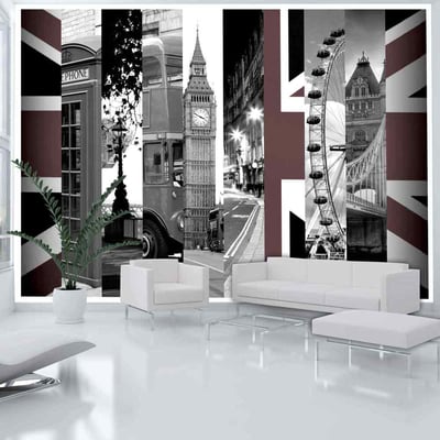 Papier peint intissé panoramique Ville et Architecture London symbols EDEN