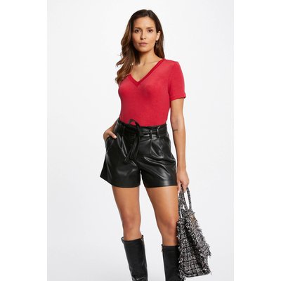 T-shirt manches courtes, col V MORGAN