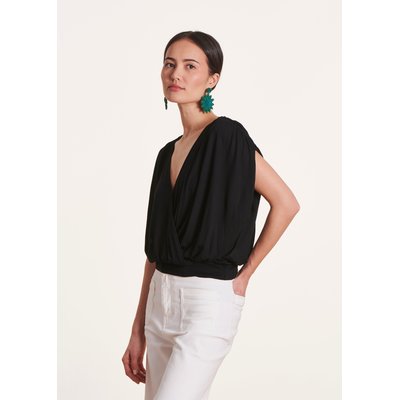 T-shirt col V drapé LA FEE MARABOUTEE