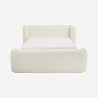 Lit en tissu bouclette OLBIA HABITAT
