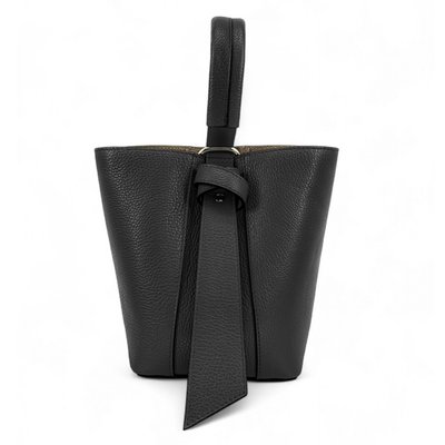 Sac seau et pochette en cuir grainé BIRDIE OH MY BAG