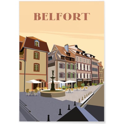 Affiche ville Belfort 2 L'AFFICHERIE