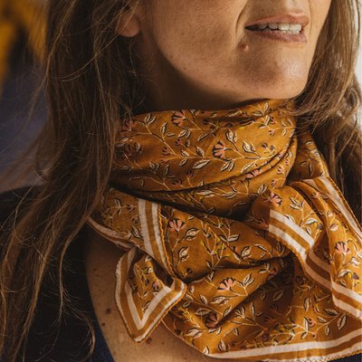 Grand foulard imprimé BOHÈME GABRIELLE PARIS