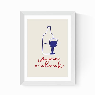 Wine O'Clock Print EAST END PRINTS