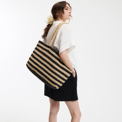 Two-Tone Raffia Bag LA REDOUTE COLLECTIONS