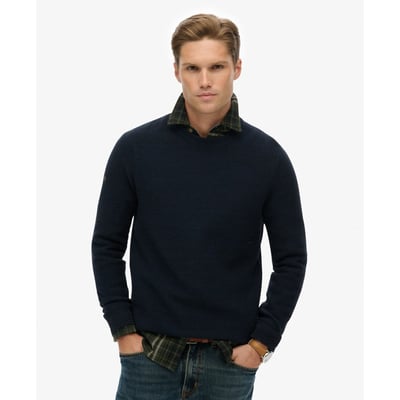 Pull col rond texturé SUPERDRY