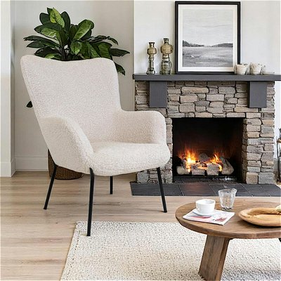 Fauteuil en peau de mouton synthétique BERLIN PIER IMPORT