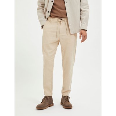 Coupe slim fuselée en lin mélangé Pantalon SELECTED HOMME