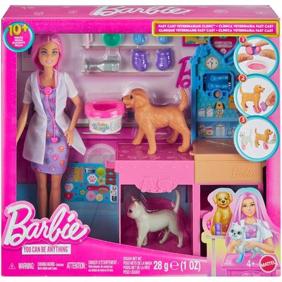 Barbie - Poupée et ensemble pour clinique vétérinaire MATTEL