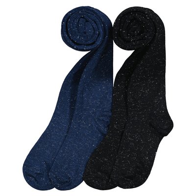 Lot de 2 paires de collants fantaisie LA REDOUTE COLLECTIONS
