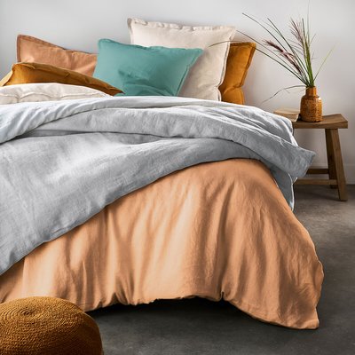 Linot Plain 100% Washed Linen Duvet Cover LA REDOUTE INTERIEURS