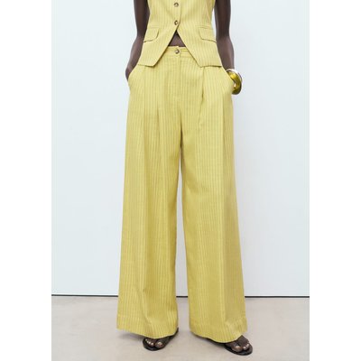 Pantalon costume droit rayures MANGO