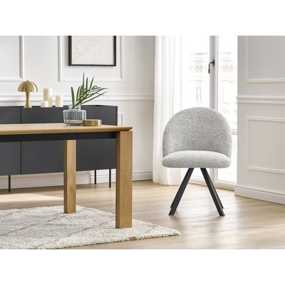 Lot de 4 chaises tissu chiné, LALIE BOBOCHIC