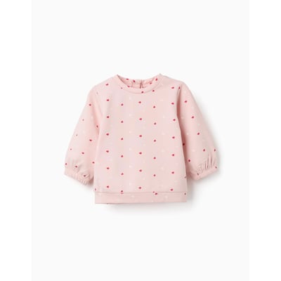 Sweat en coton peigné avec motif cœur ZIPPY