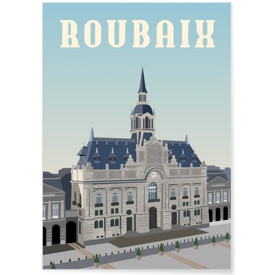 Affiche ville de Roubaix L'AFFICHERIE