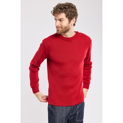 Pull marin à boutons en ivoire végétal PAIMPOL ARMOR-LUX
