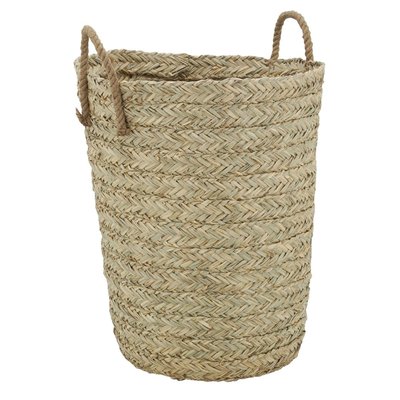 Corbeille à linge haute en jonc tressé AUBRY GASPARD