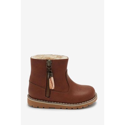 Bottines zippées à doublure chaude pampille NEXT