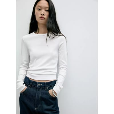 T-shirt coton ajusté MANGO