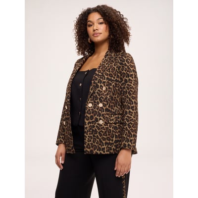 Blazer croisé imprimé FIORELLA RUBINO
