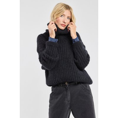Pull noir mohair femme online