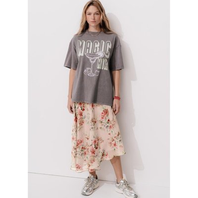 Jupe midi asymétrique imprimée PROMOD