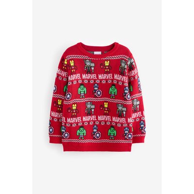 Pull motif jacquard de noël marvel NEXT